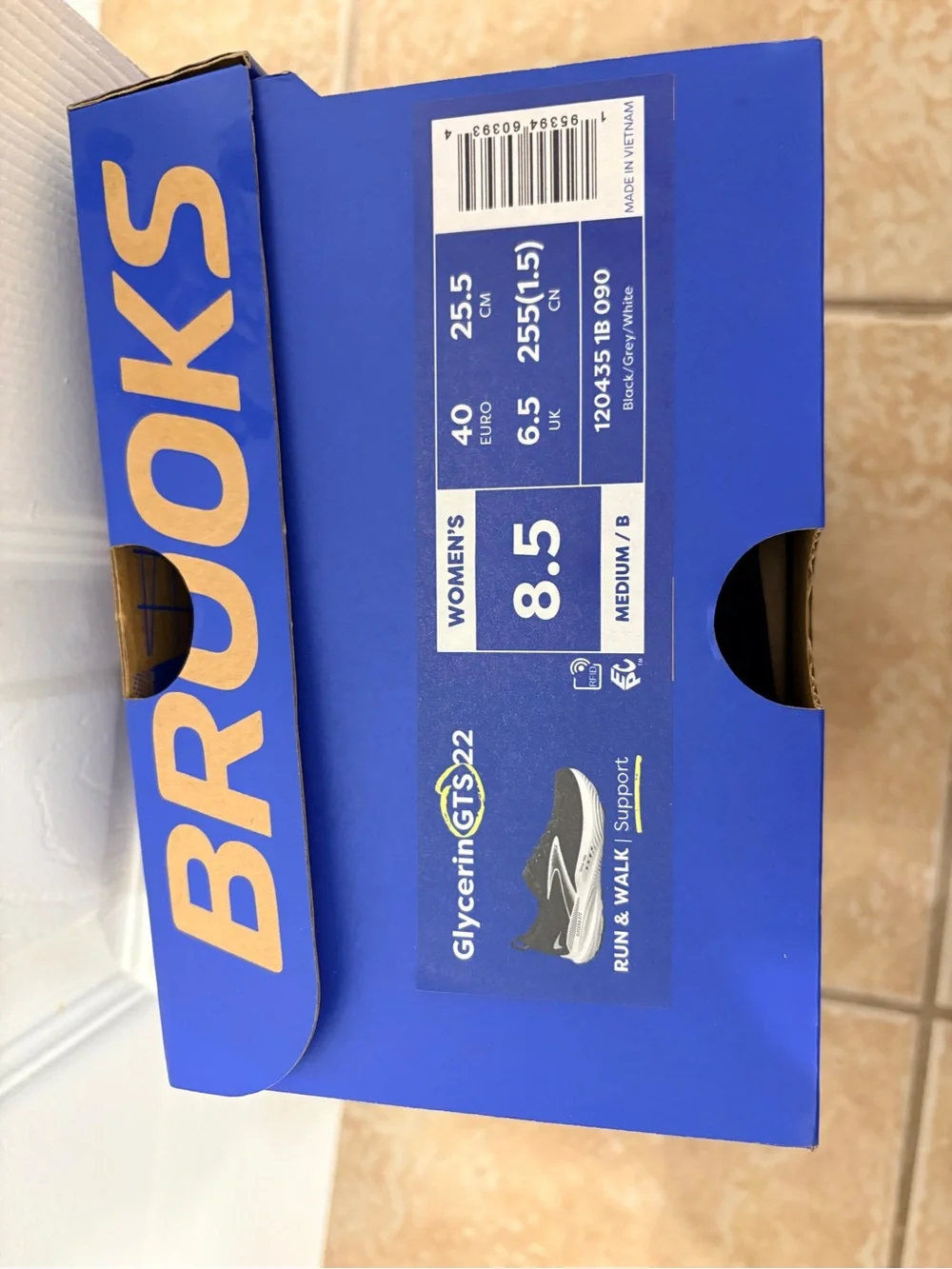 Brooks Black and White Women’s Athletic Running Shoes